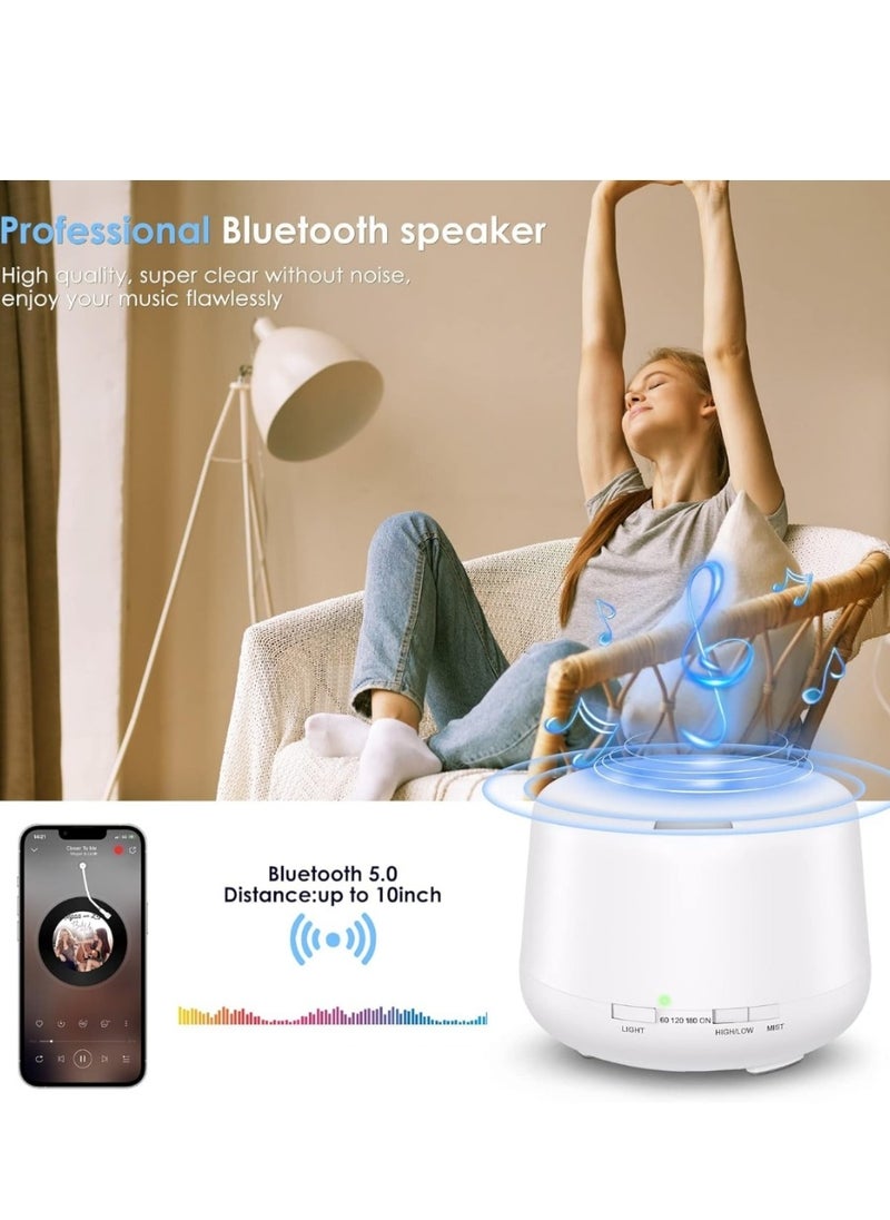 Electric Aroma Diffusers Essential Oil Diffuser with Speaker and Bluetooth 5.0, 500ml for Essential Oils, Large Room, Bedroom, Office, Home, 14 Colors Night Light with Die Control, 4 Timer - pzsku/ZABC85CC66D83619FC8B5Z/45/_/1731505521/b7bfc782-86c1-418c-9688-c36b599c8c01