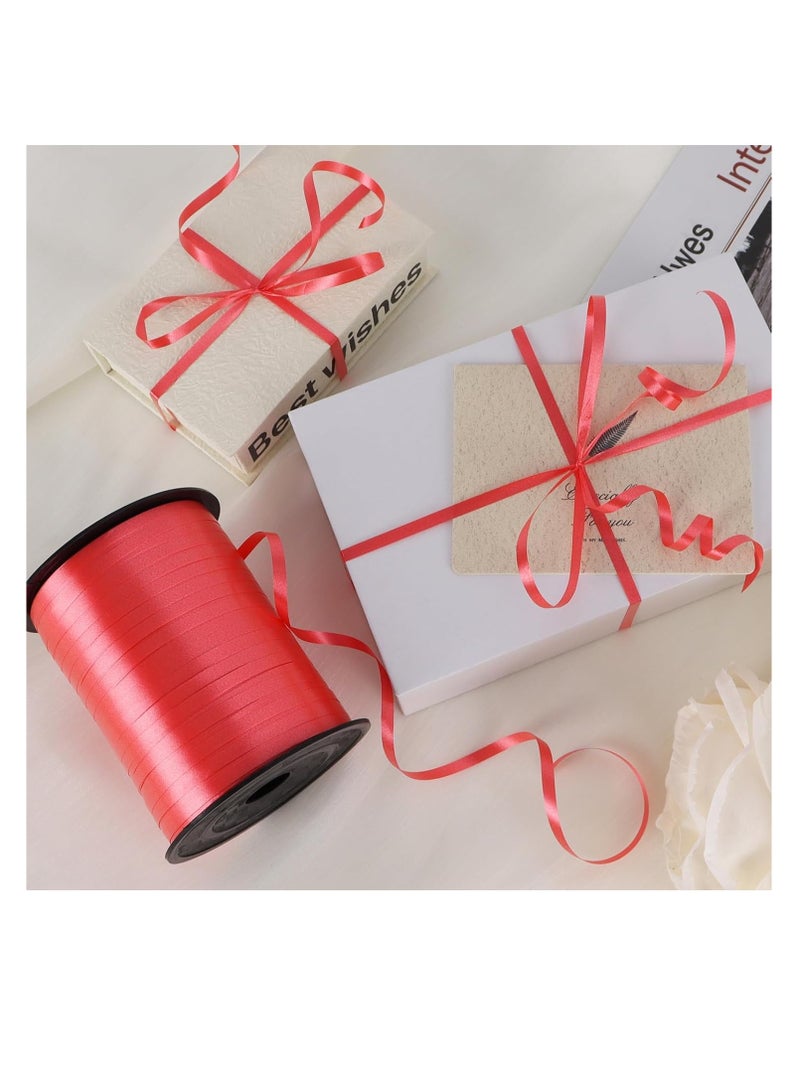 Balloon And Gift Ribbon Roll Cherry Red 500 Yard - Image 2