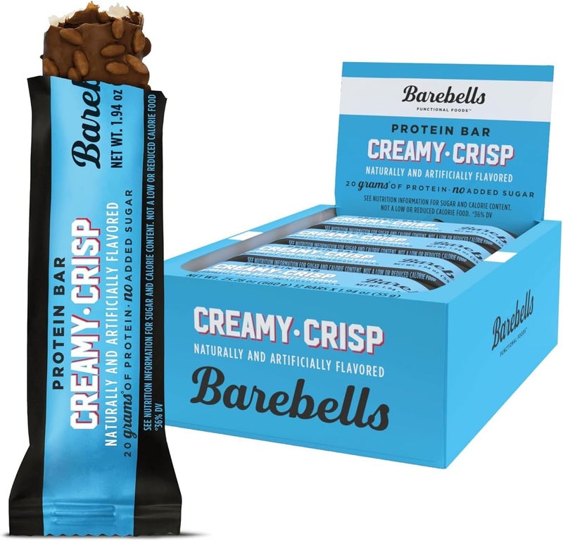 Barebells Creamy Crisp Protein Bars - 12 Count, 1.94oz Each, 20g Protein, No Added Sugar - Image 1