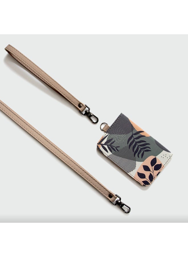 Korean Version Of PU Leather Mobile Phone Back Sticker Clip Can Hang Mobile Phone Rope Mobile Phone Back Sticker Card Bag Can Print Pattern Mobile Phone Back Sticker-Specifications Support Image Upload:08