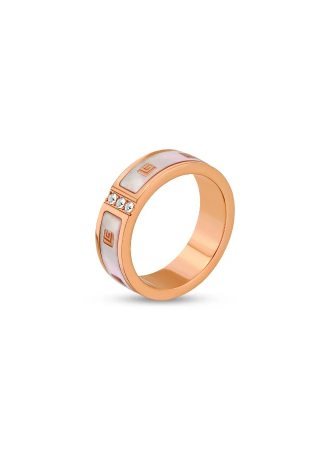 Guy Laroche Guy Laroche Grace Rose Gold Finger Ring for Women 52 mm