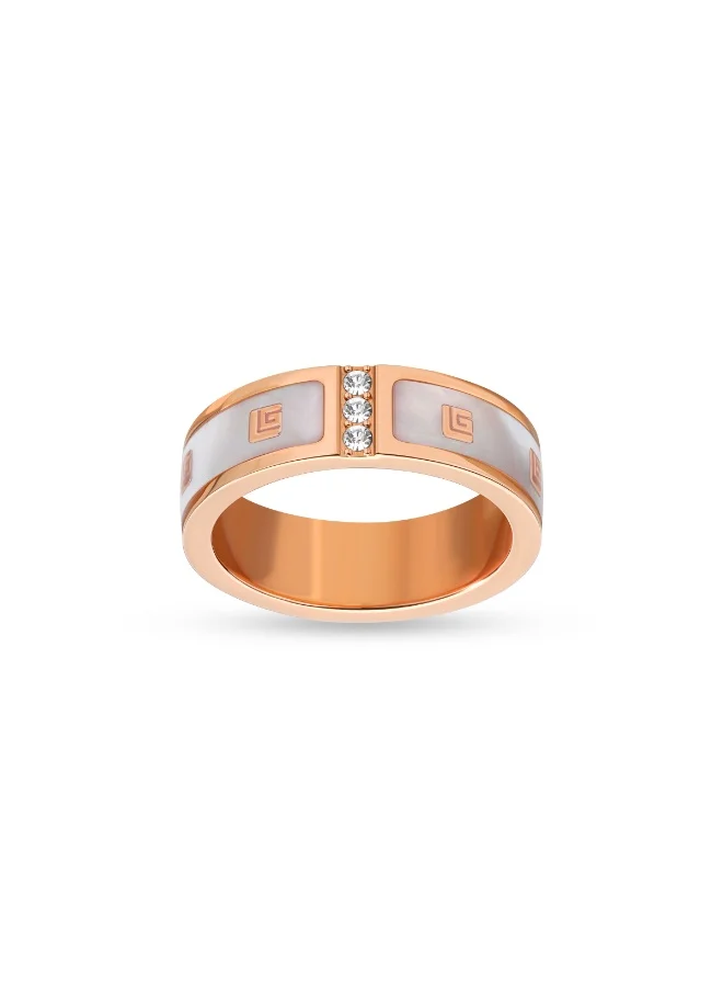 Guy Laroche Guy Laroche Grace Rose Gold Finger Ring for Women 52 mm