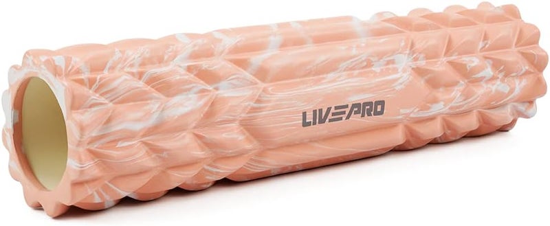 ليف برو رول مساج وتمارين LiveUp Foam Roller-Pk - وردي - Image 1