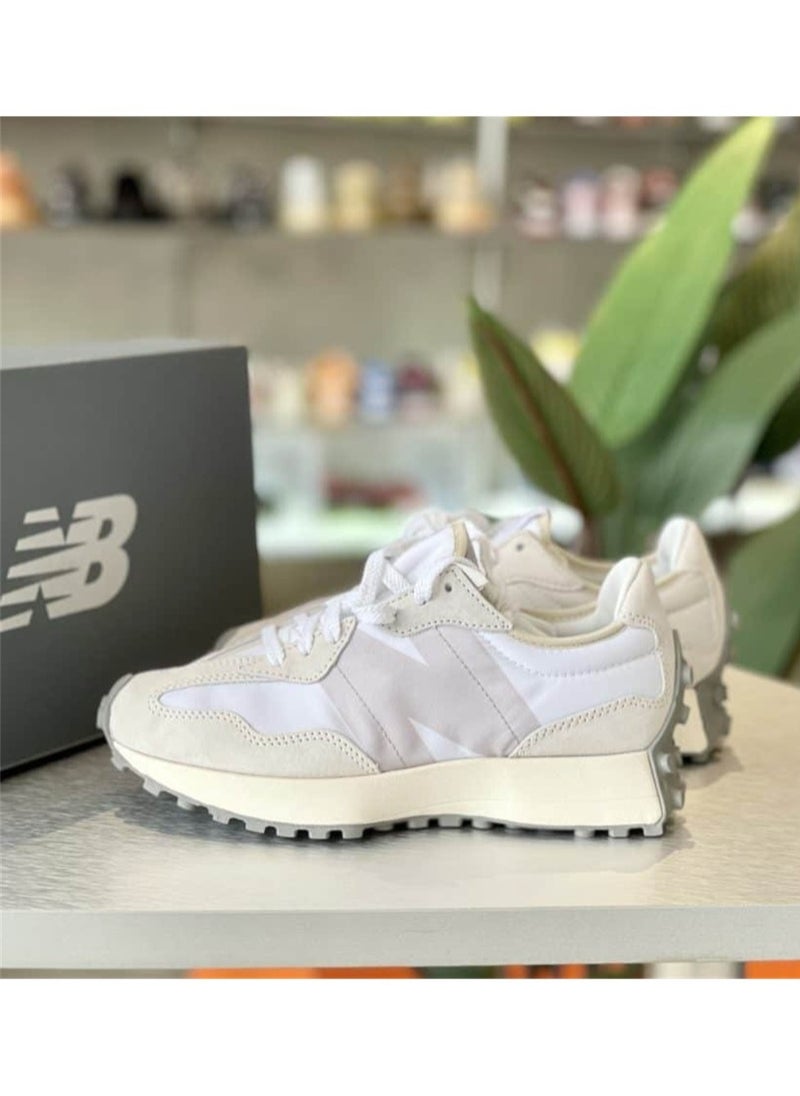 NB New 327 Fashion Sneakers Sport Sneakers Unisex Grey White  - Image 1