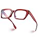 VISOONE Chunky Square Blue Light Blocking Glasses with Anti Computer Glare for Working Women Men MONTANA - Image 1