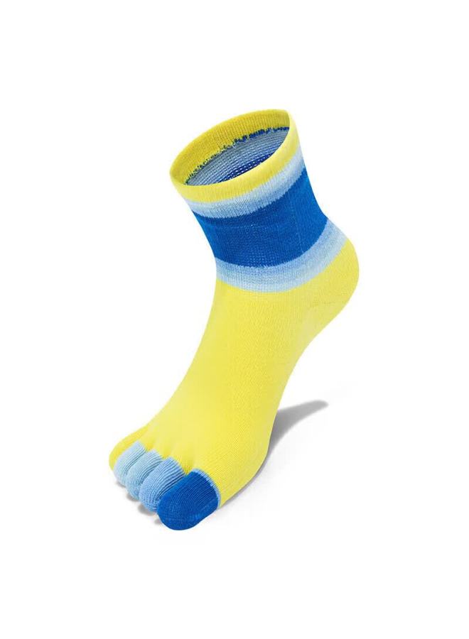 Tfo 6th Generation Kids Outdoor Five-toe Socks Comfortable Breathable Sports Running Toe Separation Hiking Socks 2902426 Yellow - Image 1