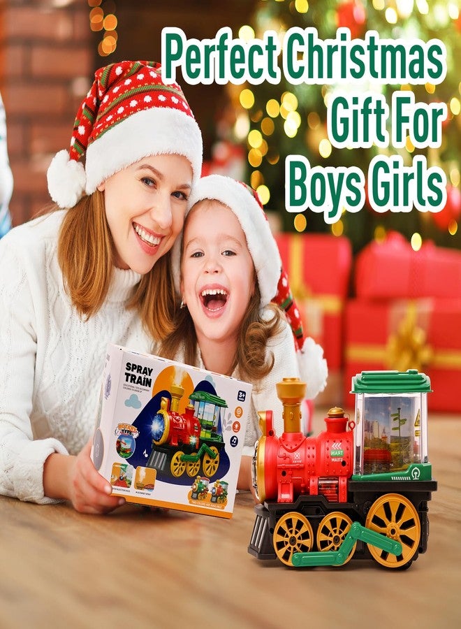 KidsMind Christmas Steam Train Toy for Toddlers 3-5 with Smoke,Light and Bump-and-Go - Image 5