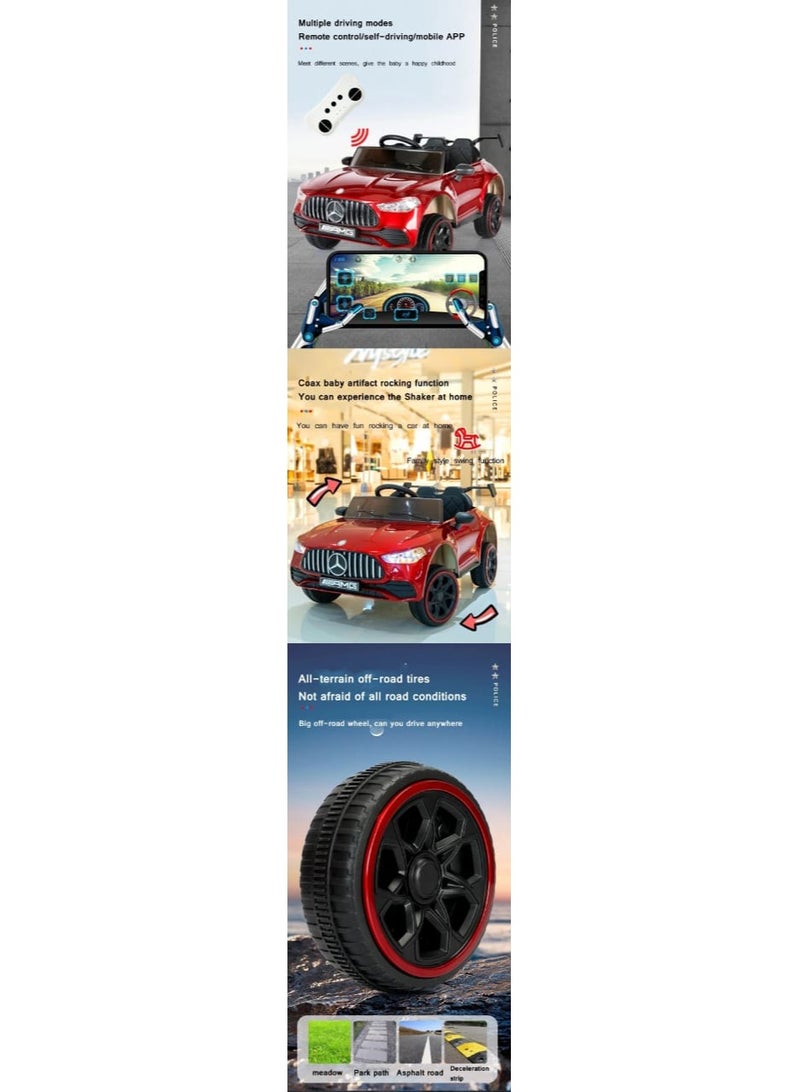 Electric ride-on car for children, a modern and attractive ride-on car for children, multi-colored (red)  - Image 4