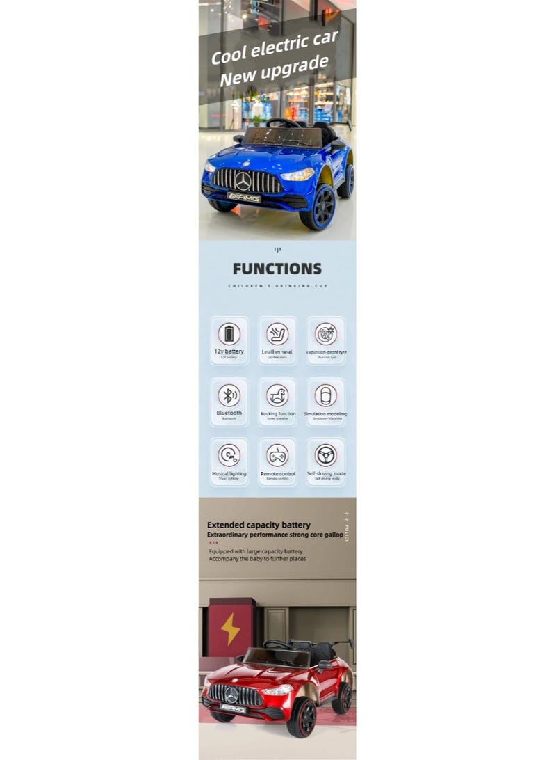 Electric ride-on car for children, a modern and attractive ride-on car for children, multi-colored (red)  - Image 5