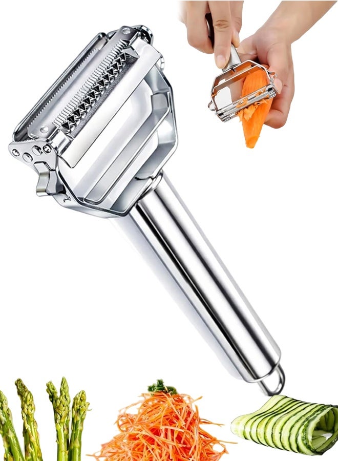 Multi Functional Peeling Knife,Non-Slip, Stainless Steel Handle,greate for peeling Carrot, zucchini,Potato,Tomato,Melon and Fruits - Image 1