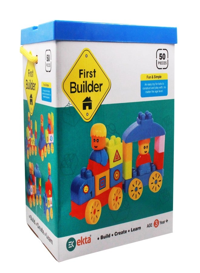 EKTA First Builders Building Blocks of 50 pcs - Image 2