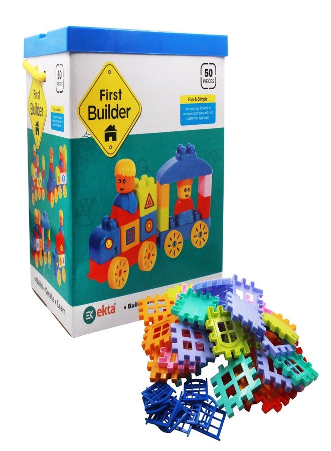 EKTA First Builders Building Blocks of 50 pcs - Image 1