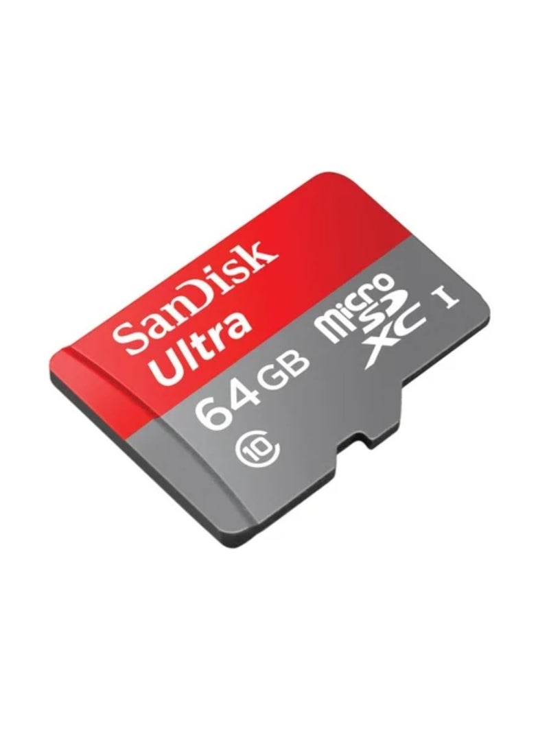 64 Gigabyte Memory Card, 64 GB Memory Card, Micro SD Card, 64 Giga Micro SD Memory Card, SanDisk 64 Gigabyte Card, Memory SD Card, 64 Gigabyte Storage Card, Dash Cam Memory, Camera Memory, Mobile Phone Memory, Smart Devices Storage Memory, High-Quality Storage Memory, SanDisk Ultra Memory, Fast and Resistant to Heat and Cold and Waterproof SD Card Capacity 64 Gigabyte - Image 2