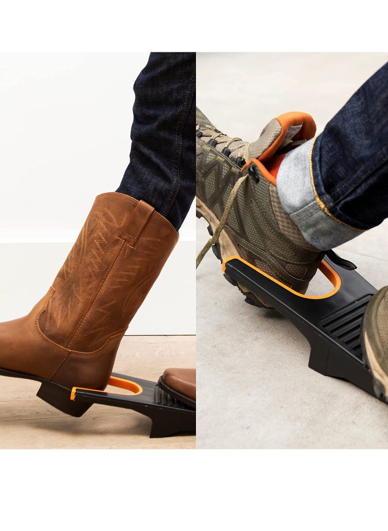 KASTWAVE - Boot Jack Cowboy Boot Remover - Extra Grip Boot Puller/Shoe Helper for Cowboy Boots, Work Boots & Outdoor Muck Shoes - Includes Grooved Boot Scraper for Removing Mud - Image 1
