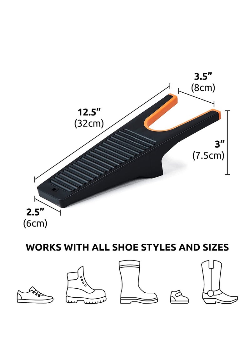 KASTWAVE - Boot Jack Cowboy Boot Remover - Extra Grip Boot Puller/Shoe Helper for Cowboy Boots, Work Boots & Outdoor Muck Shoes - Includes Grooved Boot Scraper for Removing Mud - Image 1