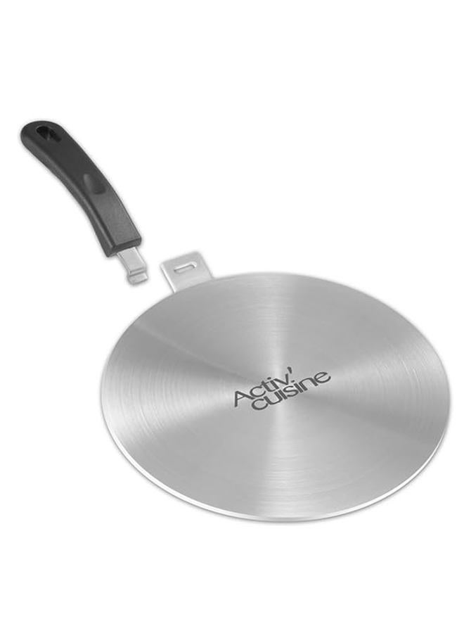 ACTIV CUISINE 7.9 Inch Heat Diffuser for Glass Cooktop, Stainless Steel Induction Adapter Simmer Plate, Gas Stove Converter Disk with Detachable Handle - Image 1