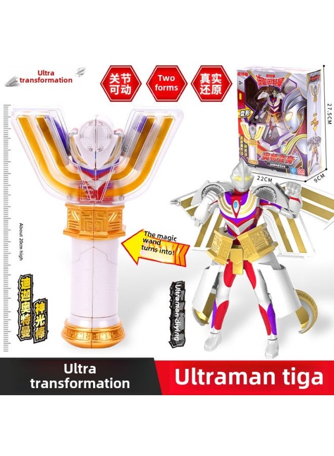 Degas God Light Stick Toy Business Super Kids Transformer Deformed Doll Robot Kids Mecha Deformed Altman-Color:Deformed Mecha 】 - Image 5