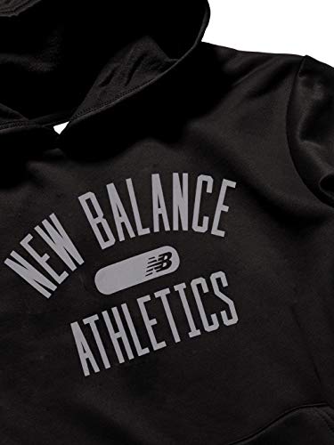 New Balance Little Boy's Graphic Hoodie Sweater, Black, 5 - Image 3