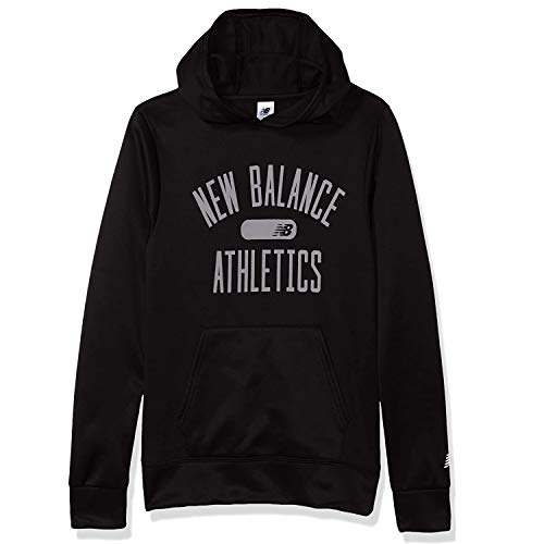 New Balance Little Boy's Graphic Hoodie Sweater, Black, 5 - Image 1