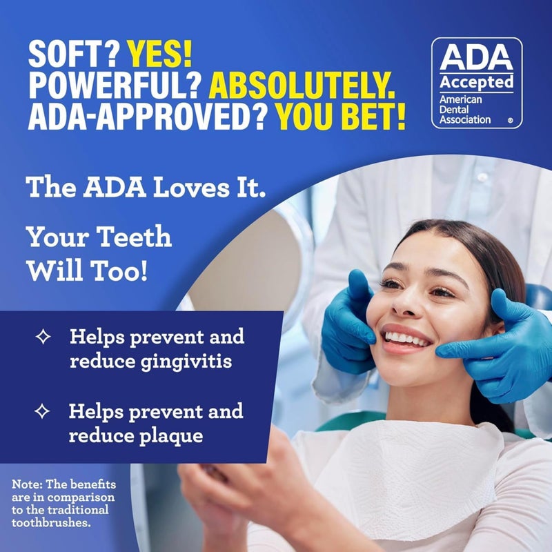 GuruNanda Butter On Gums Toothbrush, ADA Accepted, with 8000+ Ultra Soft Softex Bristles for Sensitive & Receding Gums, Perfect for Whiter Teeth, 2 Ct - Image 3