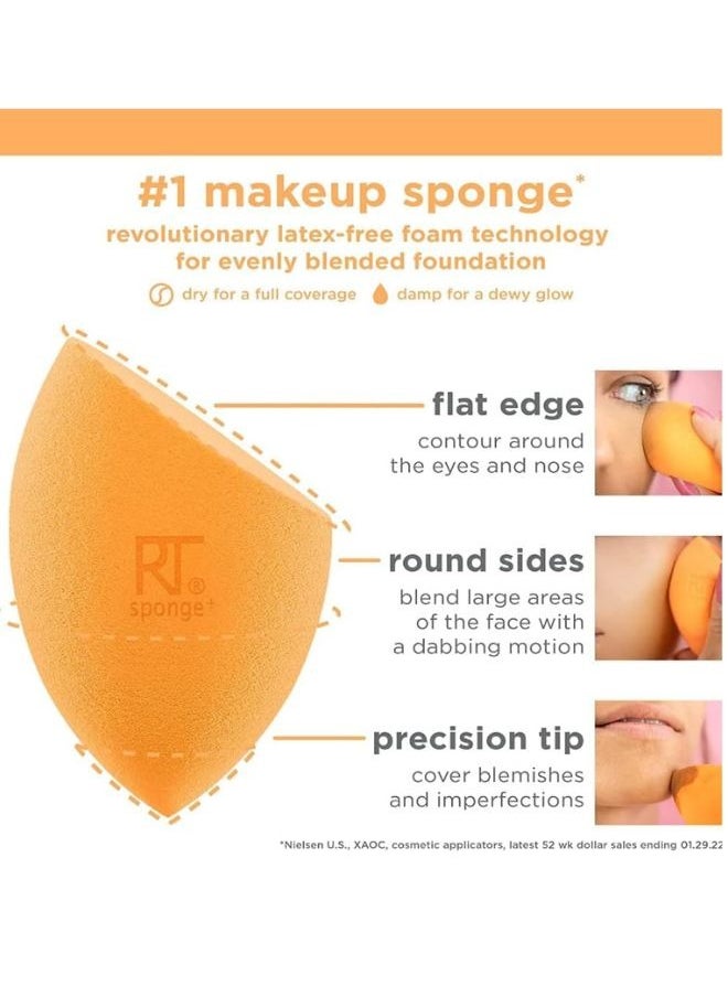 Make up Brush Set with Bonus Miracle Complexion Sponge -5 essential tools to master any look tapered -Multi Use Brush Set for Beginners - pzsku/ZABC946757F95089EF136Z/45/_/1740227245/fa8d25a0-660c-43cd-b213-ad853aa8fe41