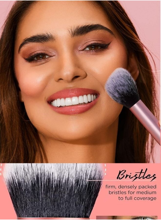 Make up Brush Set with Bonus Miracle Complexion Sponge -5 essential tools to master any look tapered -Multi Use Brush Set for Beginners - pzsku/ZABC946757F95089EF136Z/45/_/1740227271/f31b1dea-1228-4793-80fa-49d409aa1167