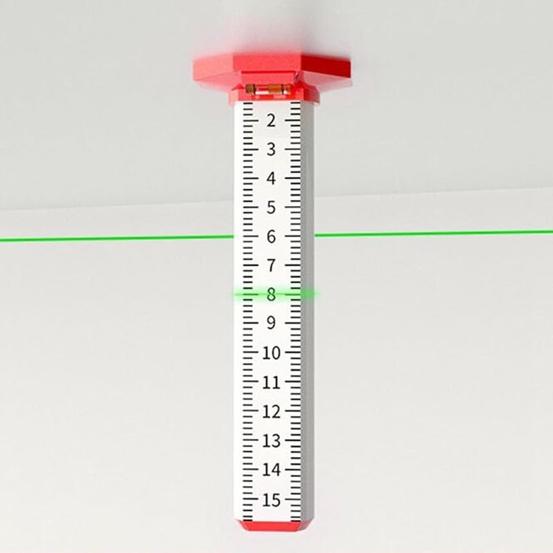 2Pcs Magnetic Ceiling Floor Tile Height Ruler Measuring Tool with Base - Image 4