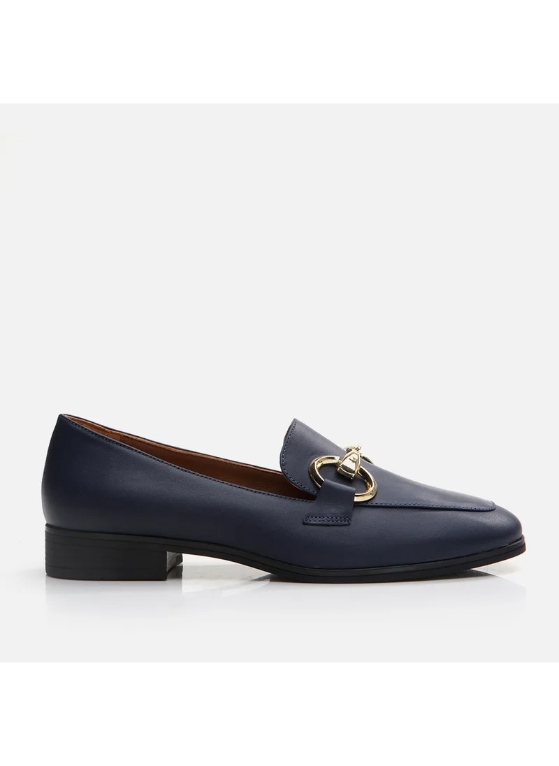 Hotiç 01AYH291000A680 GENUINE Leather Navy Blue Women's Loafer