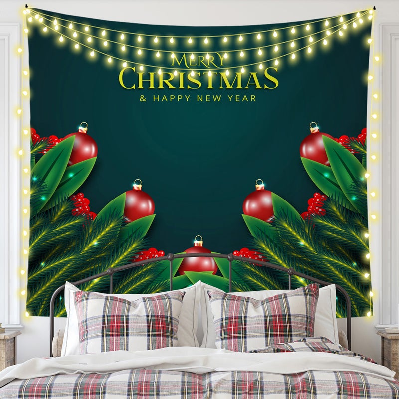 Ins Style Scandinavian Room Layout Christmas Tapestry Background Wall Cloth Christmas Party Bedroom Background Cloth Bedside Hanging Cloth - Image 1