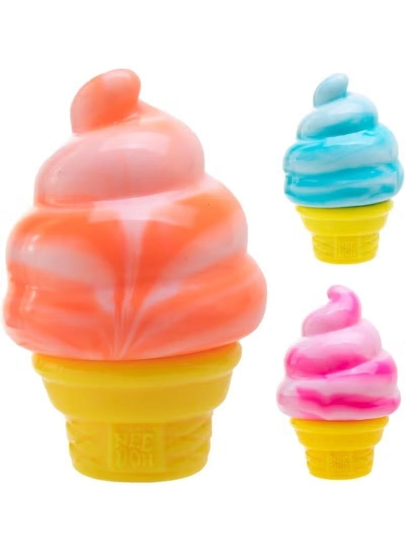 Schylling Needoh Ice Cream Cone - Sensory Squeeze Toy - Image 3