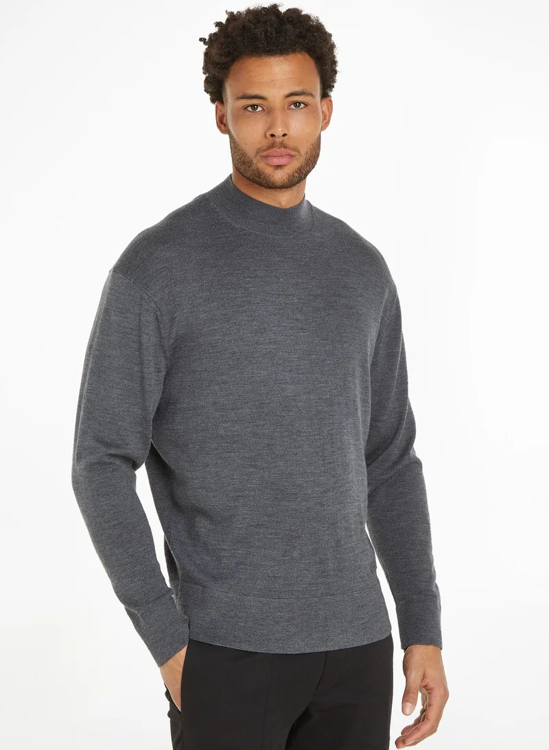 CALVIN KLEIN Logo Crew Neck Sweater
