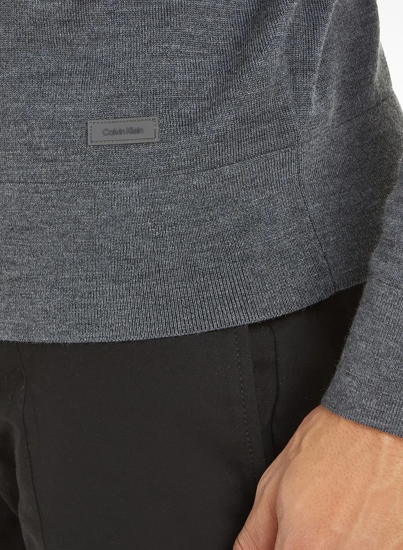 CALVIN KLEIN Logo Crew Neck Sweater