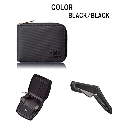 Umbro for MenTarpaulin Zip Around Bi-Fold Minimalist Slim Wallet (Black Logo) - Image 3