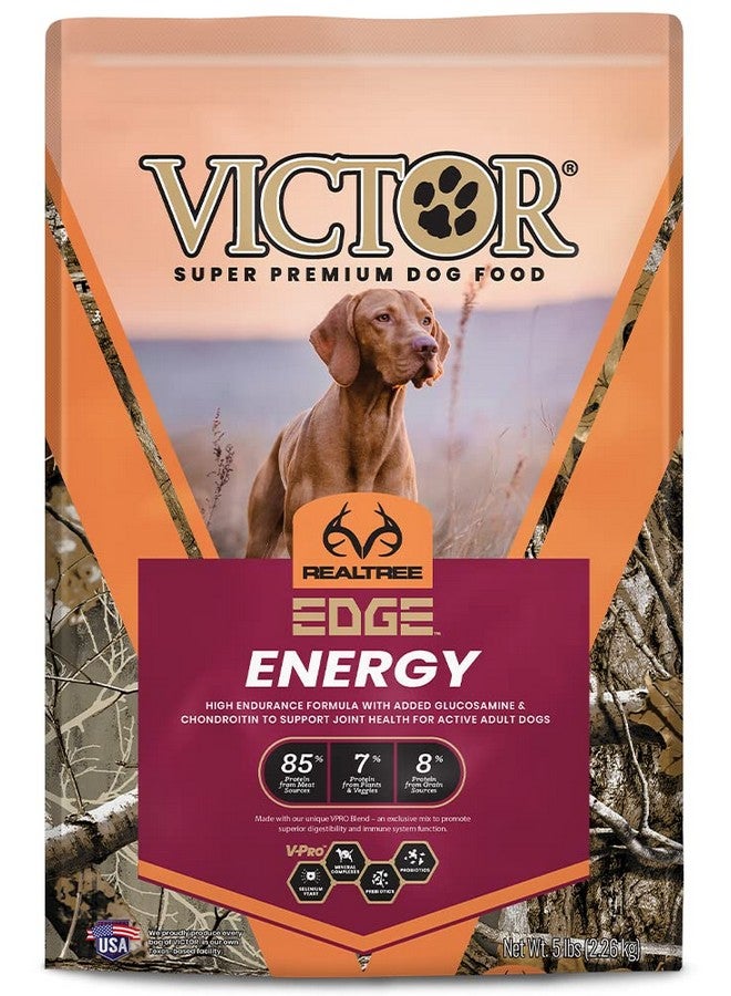 Victor Super Premium Dog Food - Realtree Edge Energy Dry Dog Food for Highly Active Dogs - Gluten Free Dog Food with Glucosamine and Chondroitin for Hip and Joint Health, 5 lb - Image 1