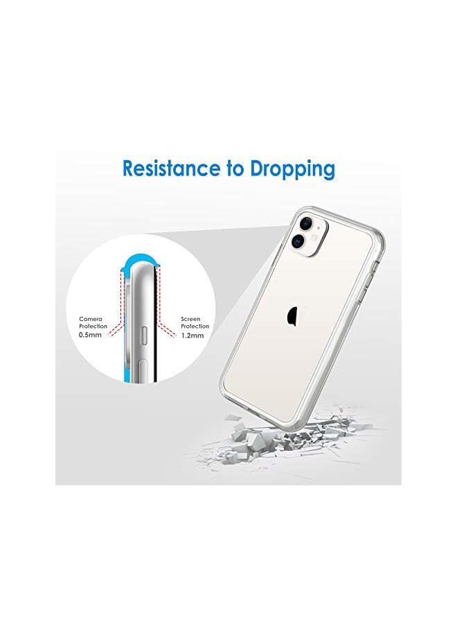 Jetech Case For Iphone 11 6.1-Inch, Non-Yellowing Shockproof Phone Bumper Cover, Anti-Scratch Clear Back (Clear) - Image 4