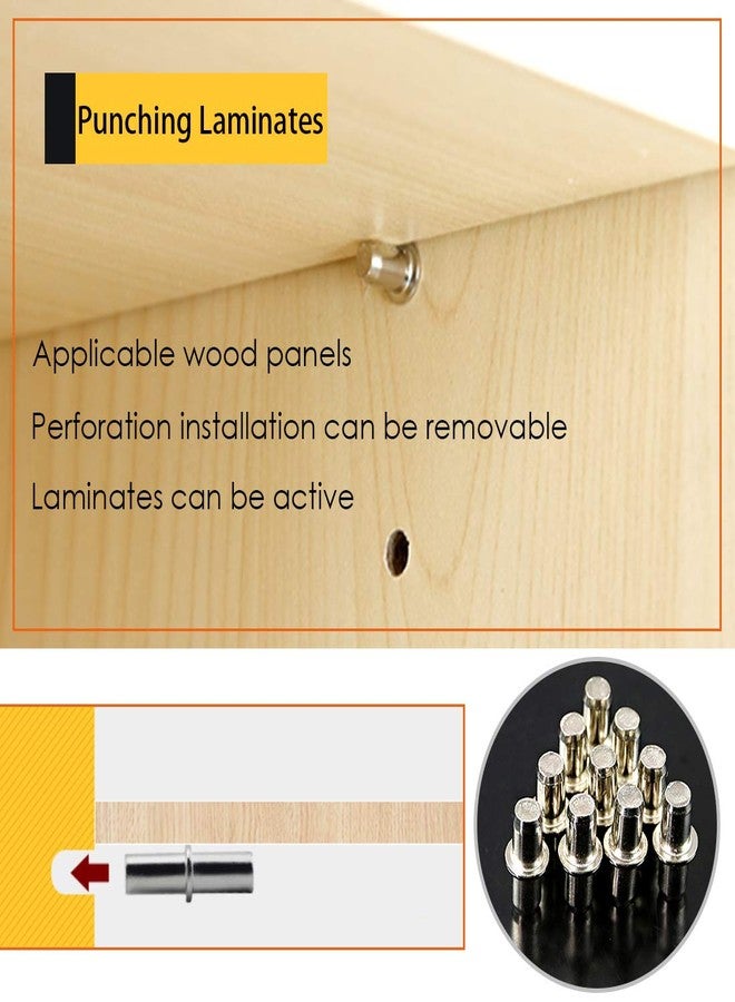 Rustark 110 Pcs 3 Styles Nickel Plated Shelf Pins Bracket Peg Cabinet Furniture Shelf Pins Support Assortment Kit Perfect for Shelf Holes - Image 5