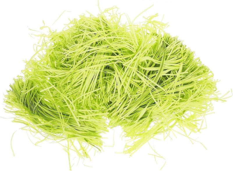 Ipetboom Shredded Paper Filler 500g Deep Green Raffia Grass Box Filler Crinkle Cut Paper Packing for Basket Wrapping and Holiday Decorations - Image 1
