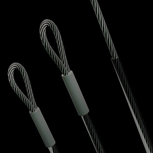 Royal Shade 36 Feet (12ft x 3) Wire Cable Ropes Hardware Kits for Triangle Sun Shade Sail Canopy, PVC Coated Stainless Steel Metal - Commercial Standard Heavy Duty - Image 2