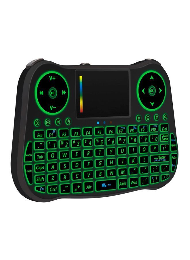 NIBEMINENT MT08 Wireless Air Mouse Keyboard With Touchpad Black - Image 4
