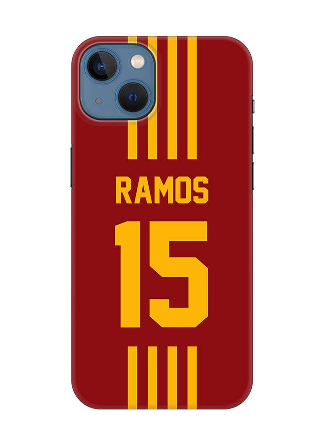 Stylizedd Slim Cover for Apple iPhone 14 Plus Case Snap Classic Series Mobile Cover Hard PC Shield Matte Finish Print -Spain-Player-Ramos  - Image 1