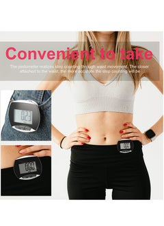 SYOSI 2 Pack Portable Pedometer, LCD Digital Display Running Pedometer for Jogging Hiking Running Walking  - Image 2