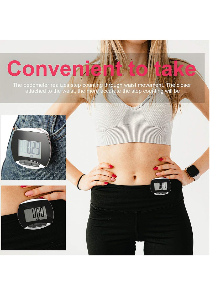 SYOSI - 2 Pack Portable Pedometer, LCD Digital Display Running Pedometer for Jogging Hiking Running Walking - Image 1
