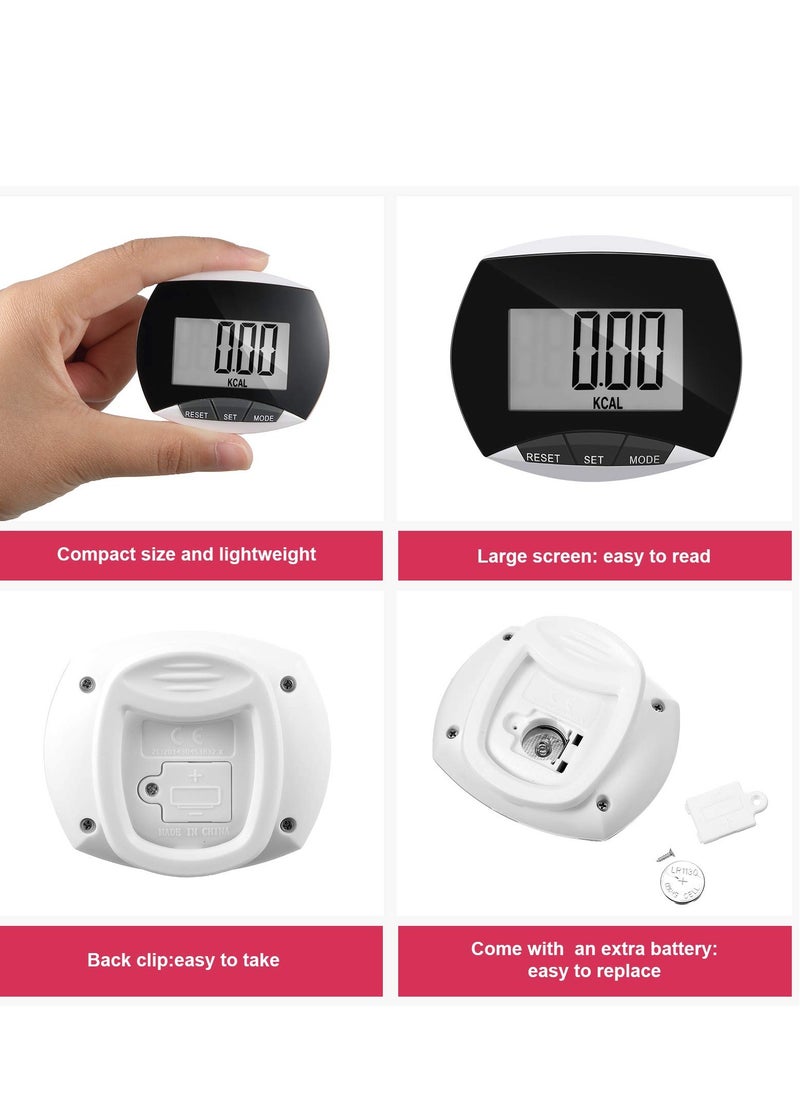 SYOSI - 2 Pack Portable Pedometer, LCD Digital Display Running Pedometer for Jogging Hiking Running Walking - Image 1