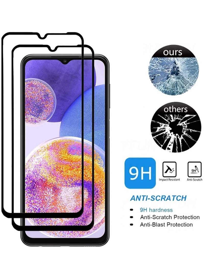 2 Pack Tempered Glass Screen Protector for Samsung Galaxy A24 5G Full Coverage Screen Glass 9H Hardness Anti Fingerprint Scratch Resistance for Samsung Galaxy A24 5G  - Image 3
