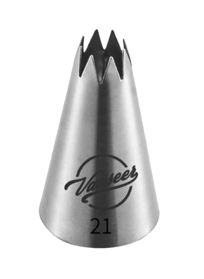 بيوينتي قمع مع أنبوب لتزيين الكيك فضي 5سم - Image 1