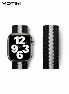 Motim Nylon Braided Watch Band Compatible with Apple Watch 38mm 40mm 41mm, Adjustable Sport Strap Replacement Band for iWatch SE Series 10/9/8/7/6/5/4/3/2/1  - Image 2