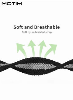 Motim Nylon Braided Watch Band Compatible with Apple Watch 38mm 40mm 41mm, Adjustable Sport Strap Replacement Band for iWatch SE Series 10/9/8/7/6/5/4/3/2/1  - Image 5