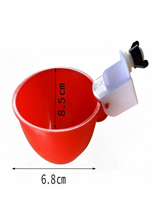 10 plastic automatic drinking cups for poultry, DIY chicken water dispenser, automatic chicken water dispenser kit, poultry water dispenser for chickens, ducks, geese, and turkeys - Image 3
