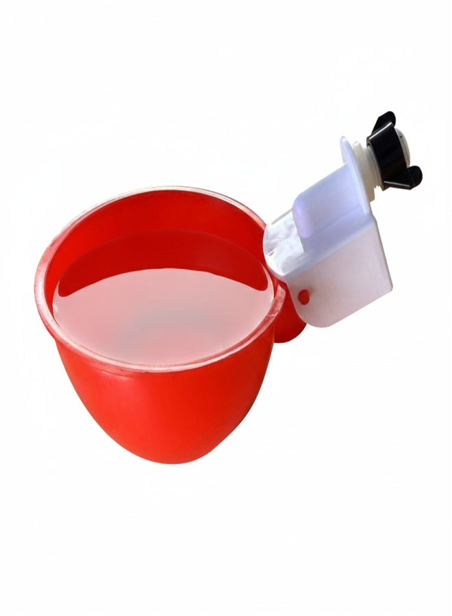 10 plastic automatic drinking cups for poultry, DIY chicken water dispenser, automatic chicken water dispenser kit, poultry water dispenser for chickens, ducks, geese, and turkeys - Image 2