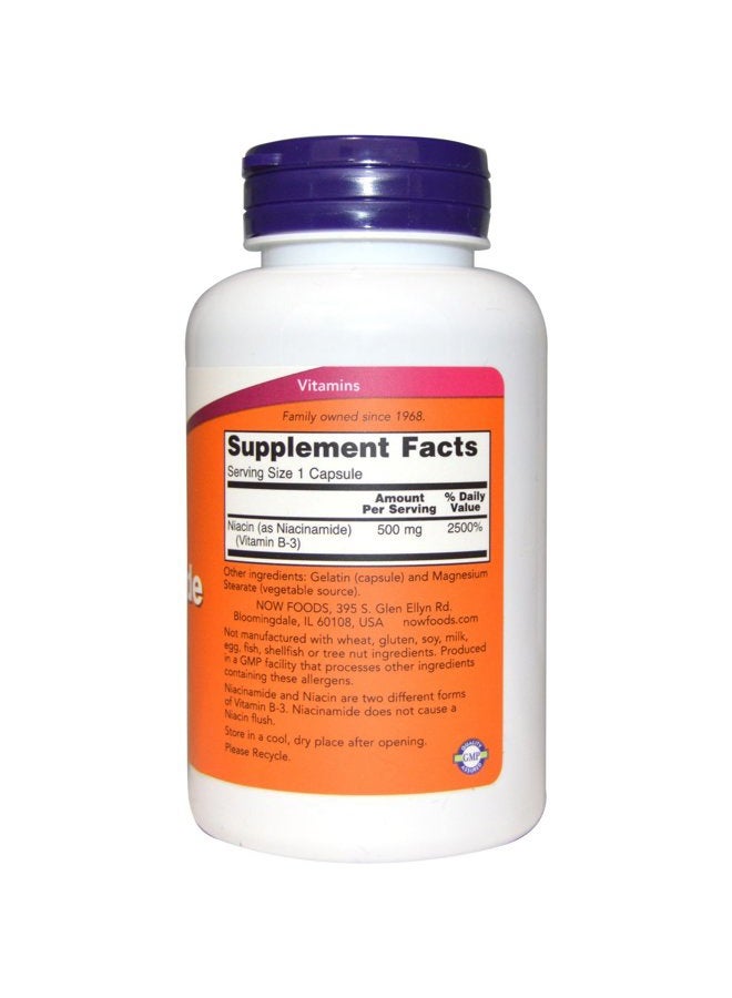 now Niacinamide 500mg 100 Capsules (Pack of 2) - Image 2